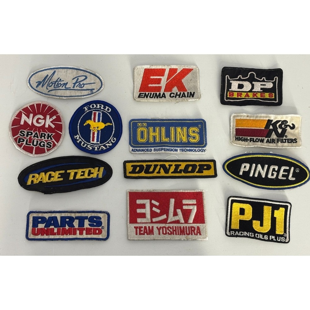 Motorsport Automotive Industries Embroidered Patch Vintage Style Collection